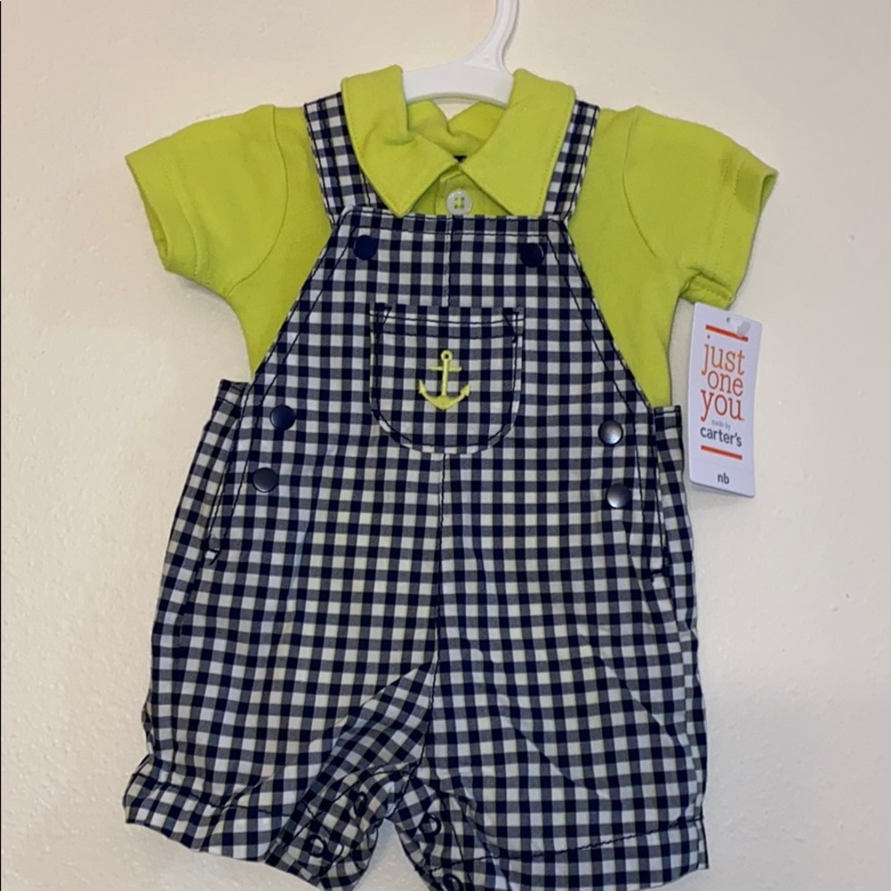 NWT Carter sailor bib outfit